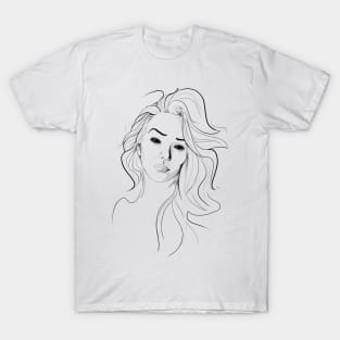 Crying alien girl T-Shirt